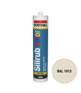 Soudal Soudal Silirub Color Siliconenkit RAL 1013 300ml