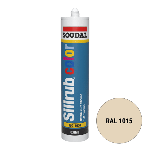 Soudal Silirub Color Siliconenkit RAL 1015 300ml