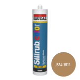 Soudal Silirub Color Siliconenkit RAL 1011 300ml