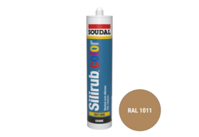 Soudal Silirub Color Siliconenkit RAL 1011 300ml