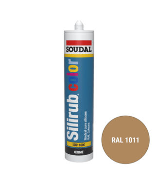 Soudal Soudal Silirub Color Siliconenkit RAL 1011 300ml