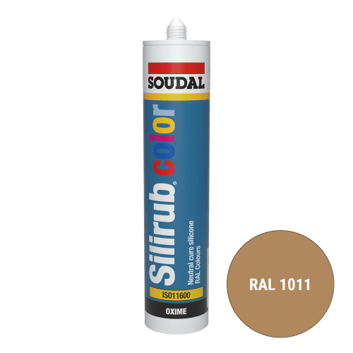 Soudal Silirub Color Siliconenkit RAL 1011 300ml