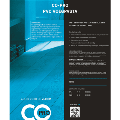 Co-pro voegpasta zwart