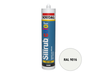 Soudal Silirub Color Siliconenkit RAL 9016 300ml