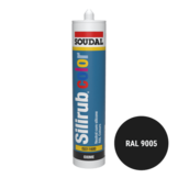 Soudal Silirub Color Siliconenkit RAL 9005 300ml