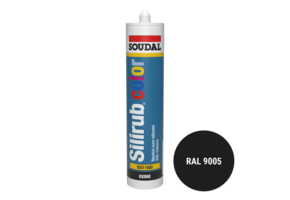 Soudal Silirub Color Siliconenkit RAL 9005 300ml