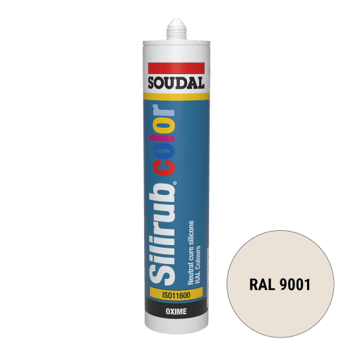 Soudal Silirub Color Siliconenkit RAL 9001 300ml