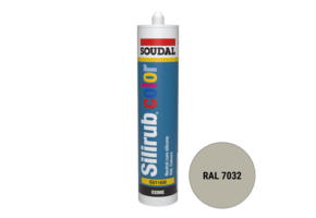 Soudal Silirub Color Siliconenkit RAL 7032 300ml