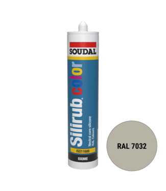 Soudal Soudal Silirub Color Siliconenkit RAL 7032 300ml