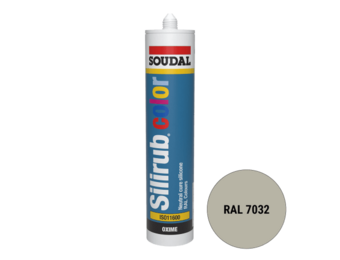 Soudal Silirub Color Siliconenkit RAL 7032 300ml