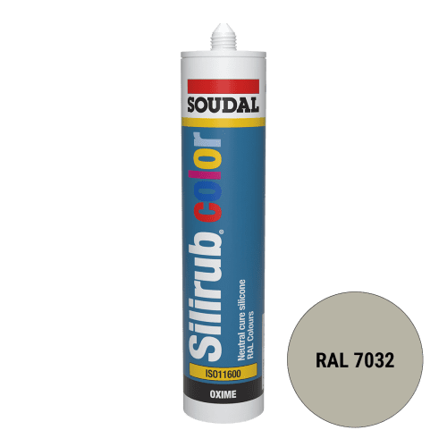Soudal Silirub Color Siliconenkit RAL 7032 300ml