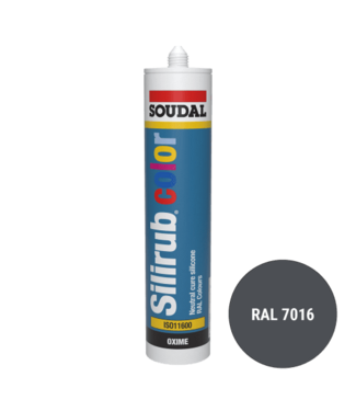 Soudal Soudal Silirub Color Siliconenkit RAL 7016 300ml