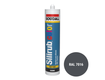 Soudal Silirub Color Siliconenkit RAL 7016 300ml