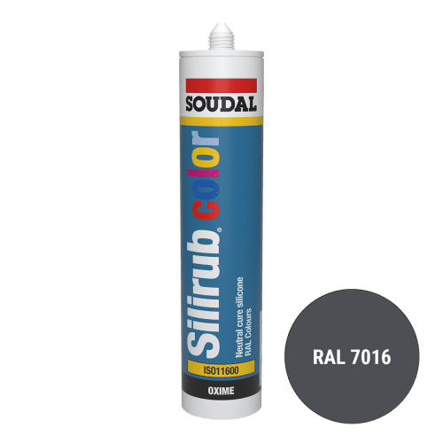 Soudal Silirub Color Siliconenkit RAL 7016 300ml