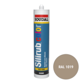 Soudal Silirub Color Siliconenkit RAL 1019 300ml