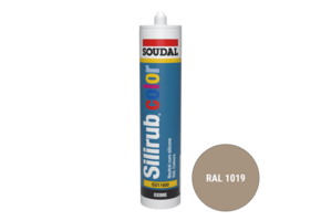 Soudal Silirub Color Siliconenkit RAL 1019 300ml