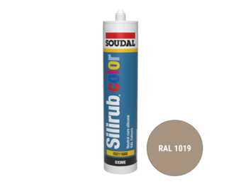 Soudal Silirub Color Siliconenkit RAL 1019 300ml