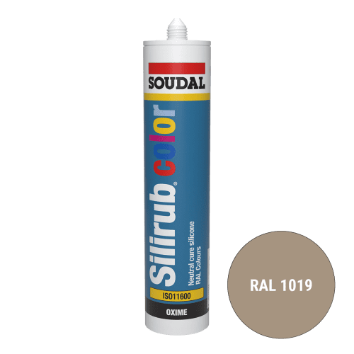 Soudal Silirub Color Siliconenkit RAL 1019 300ml