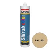 Soudal Silirub Color Siliconenkit RAL 1001 300ml