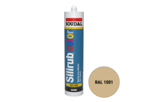 Soudal Silirub Color Siliconenkit RAL 1001 300ml