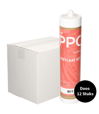 PPC Acrylaat kit wit 300ml ds. 12 stuks