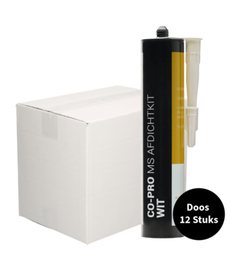 Co-pro Co-pro MS afdichtkit wit overschilderbaar 290ml ds. 12 stuks