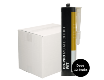 Co-pro MS afdichtkit wit overschilderbaar 290ml ds. 12 stuks