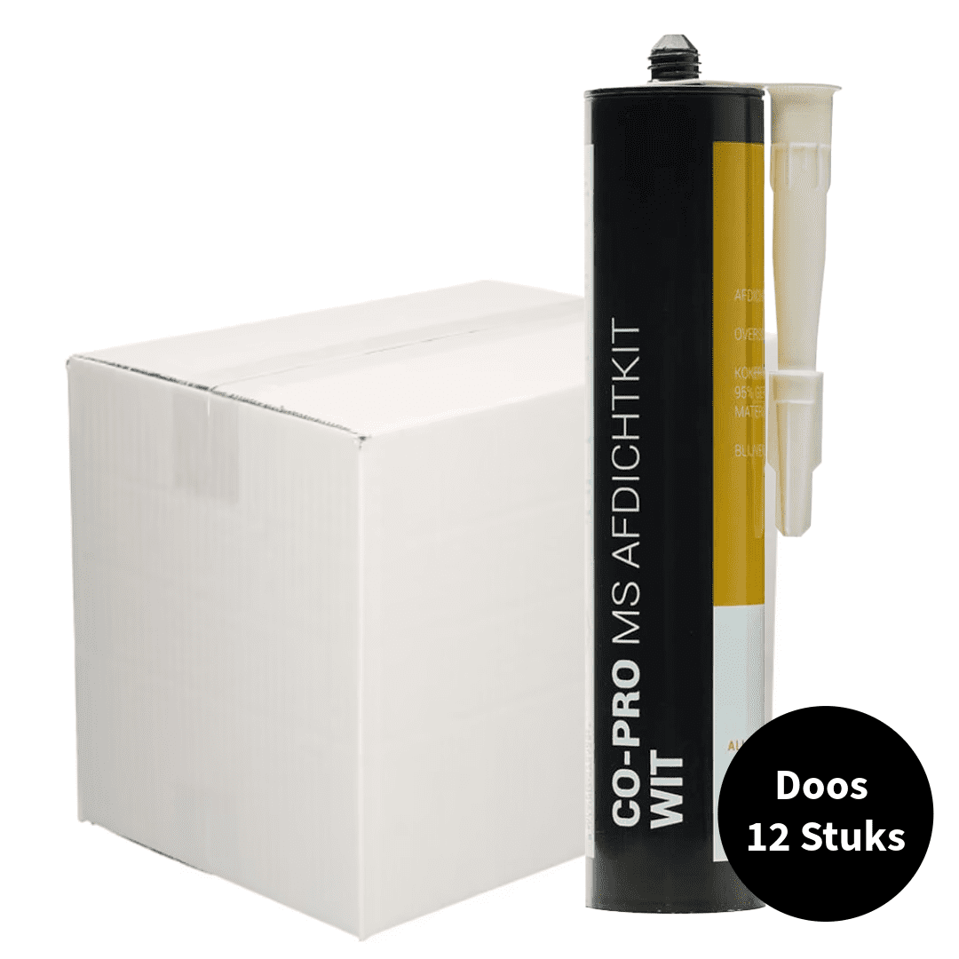 Co-pro MS afdichtkit wit overschilderbaar 290ml ds. 12 stuks