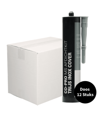 Co-pro Co-pro MS afdichtkit trijs inox cover overschilderbaar Ds. 12 stuks