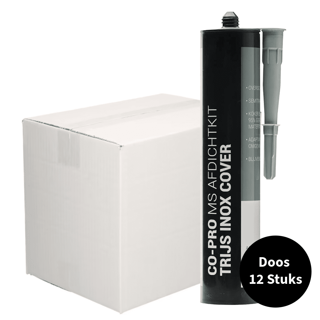 Co-pro MS afdichtkit trijs inox cover overschilderbaar Ds. 12 stuks