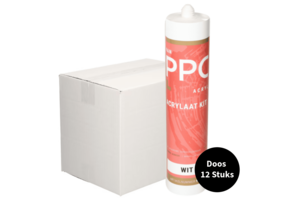 Co-pro plinten acrylaatkit ral 9010 310ML ds. 12 stuks