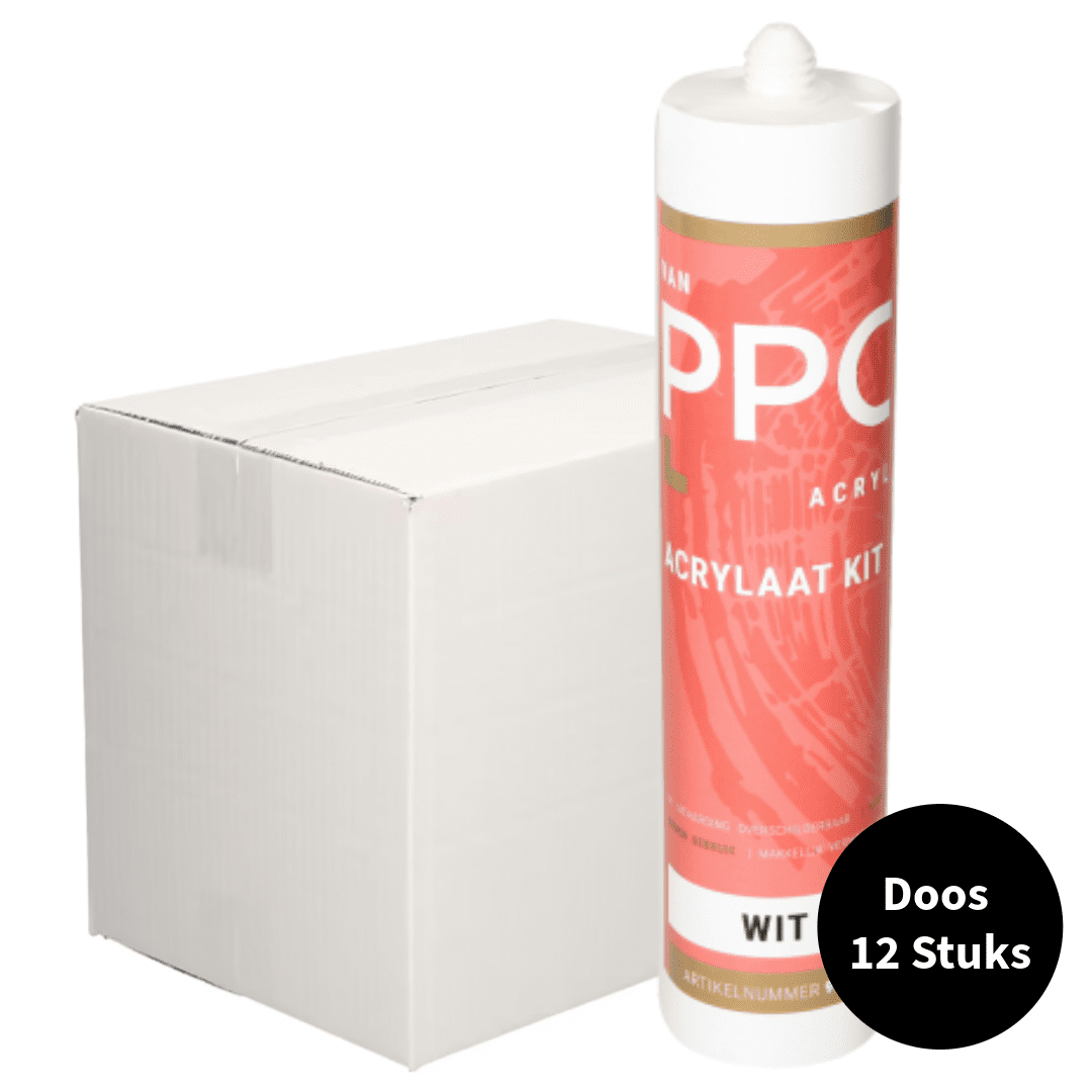 Co-pro plinten acrylaatkit ral 9010 310ML ds. 12 stuks