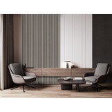 Silentlines lattenwand taupe