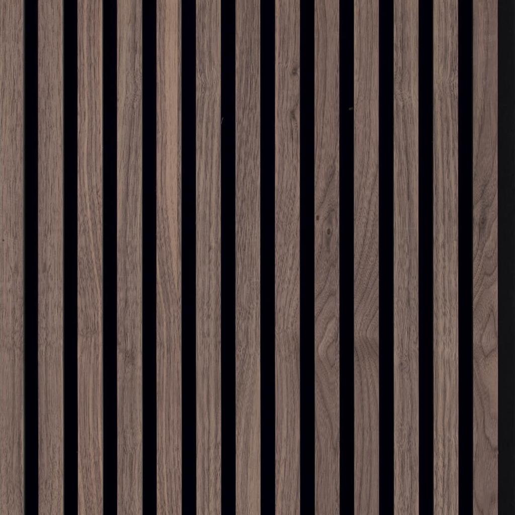 Silentlines lattenwand walnoot