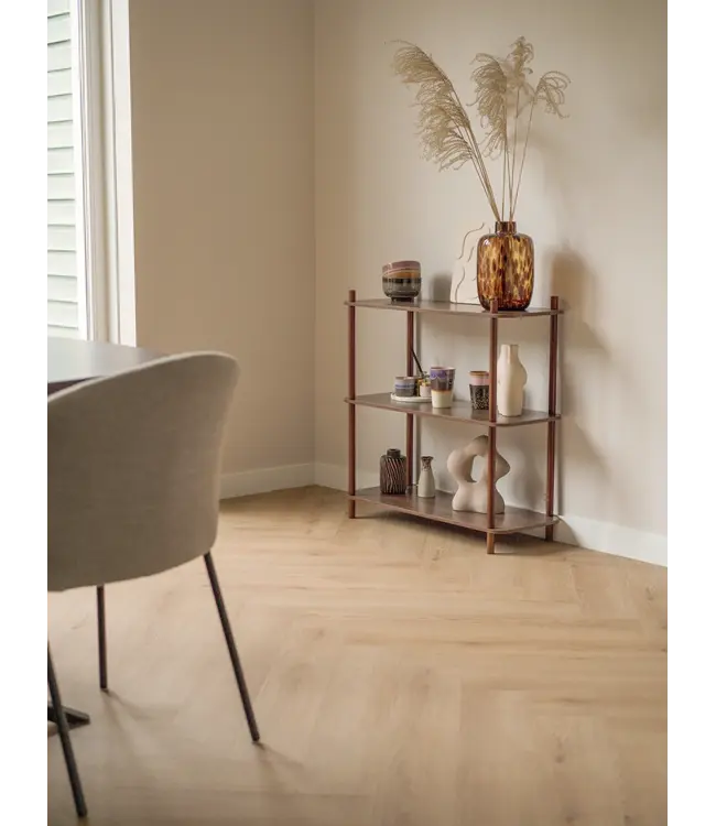 Floer floer-walvisgraat-click-pvc-bryde-bruin