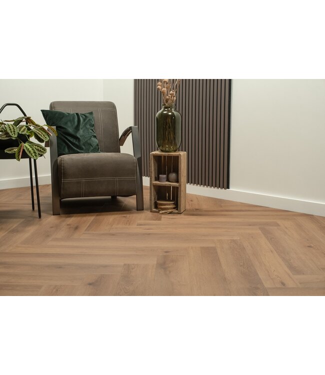 Floer floer-walvisgraat-click-pvc-narwal-nootbruin