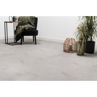 Floer Floer Tegel Click PVC – Betonlook Lichtgrijs