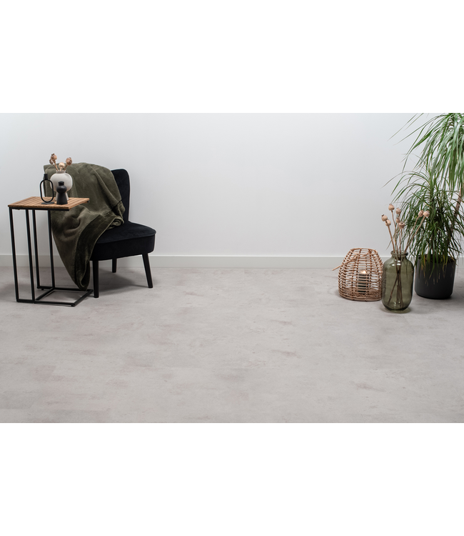 Floer floer-tegel-click-pvc-betonlook-lichtgrijs