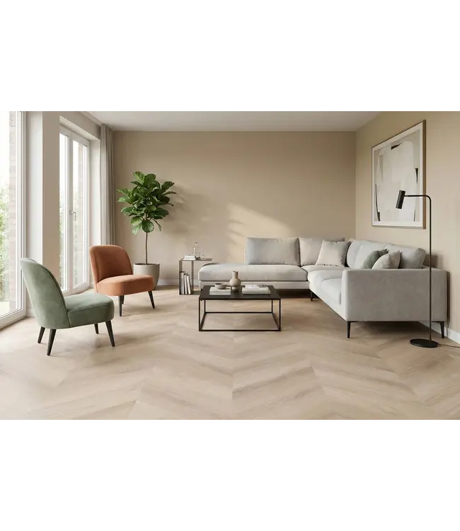 Floer floer-hongaarse-punt-plak-pvc-onbehandeld-eiken