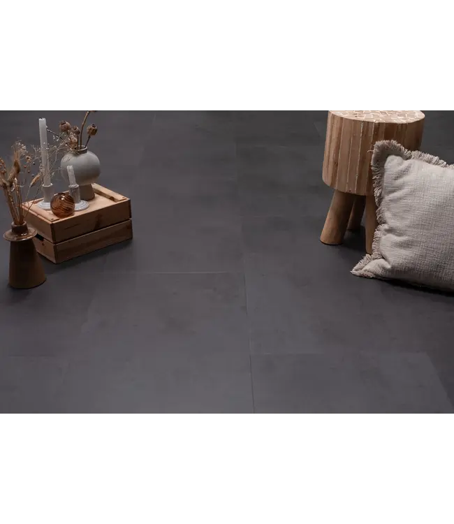Floer floer-tegel-plak-pvc-betonlook-zwart