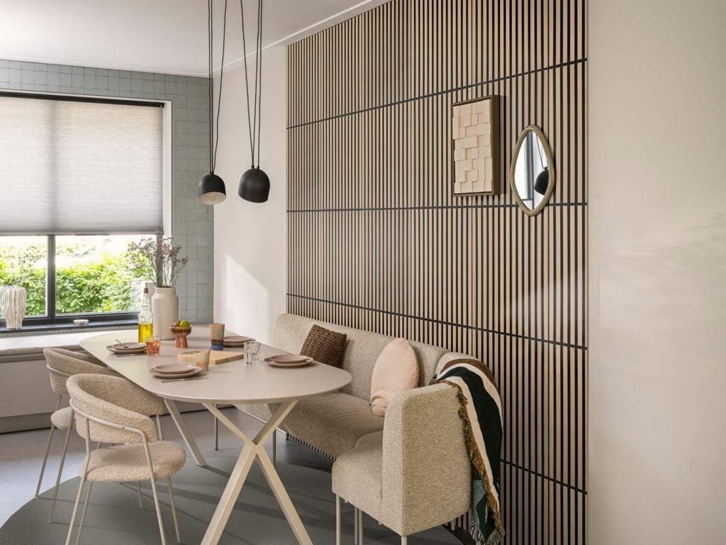 Silentlines lattenwand tegel licht eiken