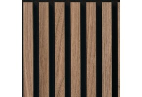 Silentlines lattenwand tegel walnoot