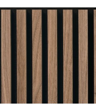 Silentlines Silentlines lattenwand tegel walnoot