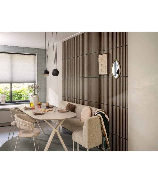 Silentlines Silentlines lattenwand tegel geolied eiken