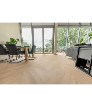 Floer Floer Walvisgraat plak PVC – Gaia Grijsbeige