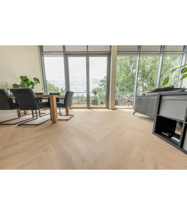 Floer floer-walvisgraat-plak-pvc-gaia-grijsbeige