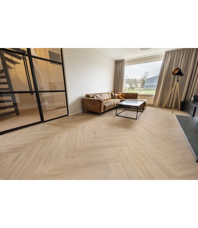 Floer floer-walvisgraat-plak-pvc-gaia-grijsbeige