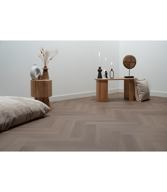 Floer Floer Visgraat PVC – Greige Eiken