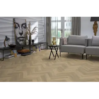 Floorlife Floorlife YUP Herringbone dryback small natural