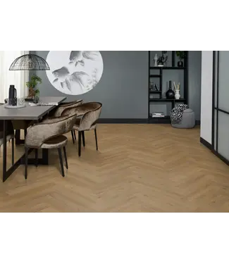 Floorlife Floorlife YUP Leyton herringbone dryback dark oak